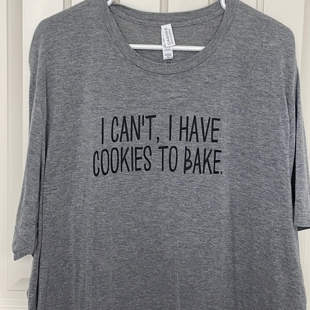Bella Canvas Baking Cookies t-shirt. 3XL - EUC